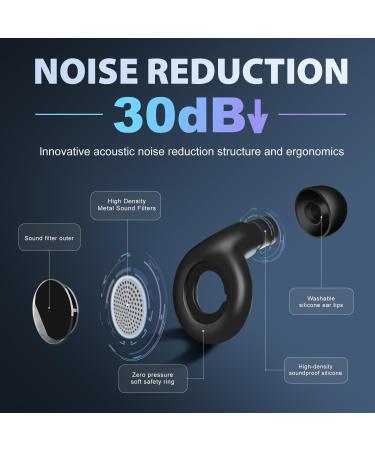 Ear Plugs for Sleeping Noise Cancelling 30dB Noise Reusable Silicone Earplugs with 8 Ear Tips for Hearing Protection Sleep Deep Focus Work Concert Travel Noise Sensitivity - Buy Online on GoSupps.com