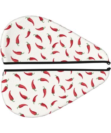 Chili Microfiber Hair Towel - Soft Super Absorbent Coral Velvet Wrap for Long Curly & Thick Hair | Quick Drying Hair Cap for Women - Buy Online on GoSupps.com