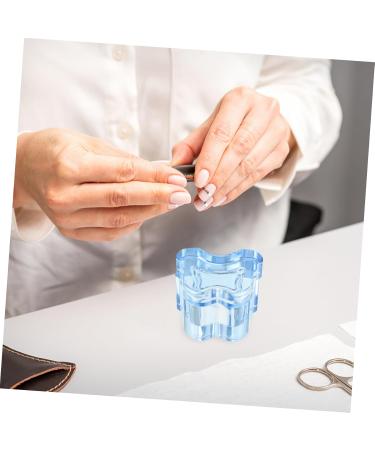 POPETPOP Manicure Thickened Butterfly Crystal Cup with Lid and Pen Wash Cup (transparent Pink) Manicure Tools Professional Mixing Cup Glass Nail Dish Manicure Nail Dish With Cover 7x5.6cm Blue - Buy Online on GoSupps.com