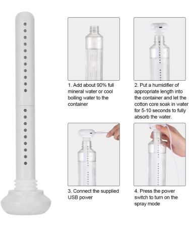 Portable USB Rechargeable Mini Water Bottle Humidifier for Office, Bedroom, and Plants - Cool Mist Container Diversity - Buy Online on GoSupps.com