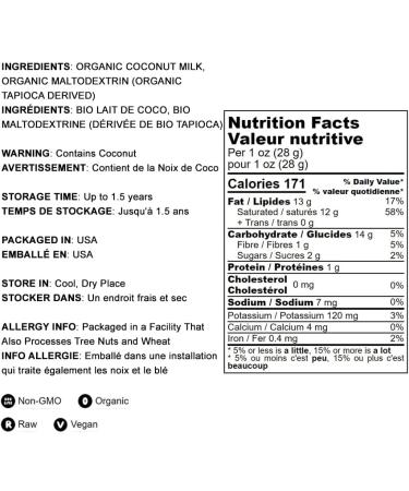 Organic Coconut Milk Powder - 2 lbs | Non-GMO, Pure & Unsweetened | Vegan & Keto-Friendly Plant-Based Creamer | Dairy-Free Bulk Supply - Buy Online on GoSupps.com