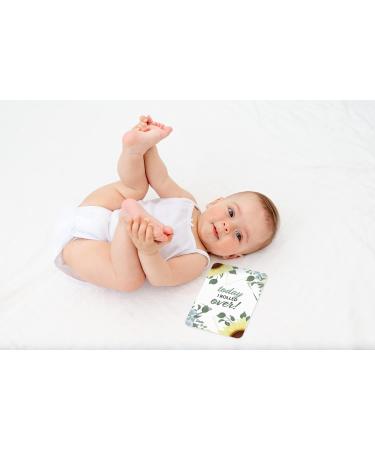 Baby Moments Cards & Milestone Keepsake Gift Box - 50 Unisex Photo Memory Album Set for Pregnancy & Baby Shower - Cozy Hedgehog Theme - Buy Online on GoSupps.com