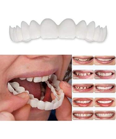 Buy 2 Pairs of Cosmetic Dentures - Instant Veneers & Temporary Teeth for Perfect Smile | Comfortable Fit - Buy Online on GoSupps.com