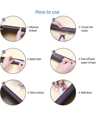 Vicloon Edge Protectors 2 M Foam Safety Strip and 4 Corner Cushion Protector Set Edge Corner Guards for Baby - Purple - Buy Online on GoSupps.com