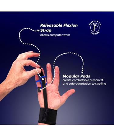 Boxer Fracture Brace - Ulnar Gutter Splint for Hand & Metacarpal Fractures (Right Hand) - International Shipping Available - Buy Online on GoSupps.com