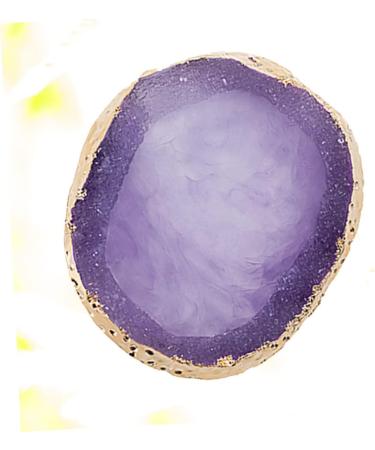 OHPHCALL 1 Piece Resin Manicure Palette with Agate Edge Professional Coloring Page for Nail Art Suitable for Mixing Blending Colors Easy to Clean to Use 95*83cm Purple - Buy Online on GoSupps.com