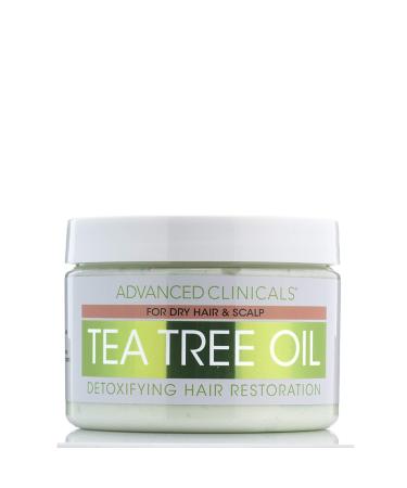 Advanced Clinicals Tea Tree Oil Detoxifying Hair Mask 12 oz - Nourish & Revitalize Hair - Buy Online on GoSupps.com