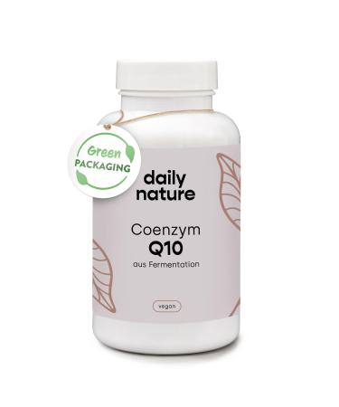 Dailynature Coenzyme Q10 highly dose |200 mg per capsule |120 vegan capsules with coenzyme Q10 made of plant fermentation |Gluten -free & lactose -free |Without unwanted additives |compostable can - Buy Online on GoSupps.com