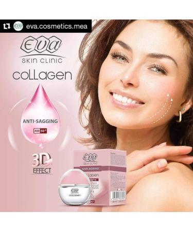 Eva Anti-Ageing Collagen Skin Cream - 3D Effect Fragrance-Free 50ml | Best Anti-Sagging Day & Night Moisturizer - International Shipping Available - Buy Online on GoSupps.com
