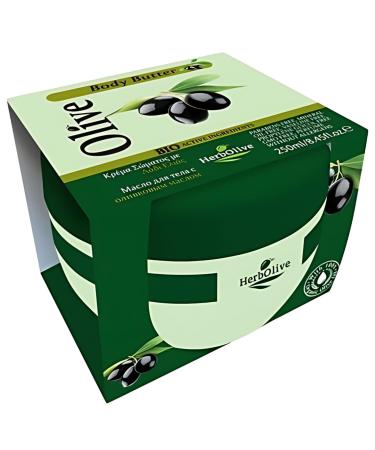 Herbolive body butter with olive oil and natural sunflower oil skin care body lotion women bioactive aloe panthenol moisturizing and invigorating for soft skin