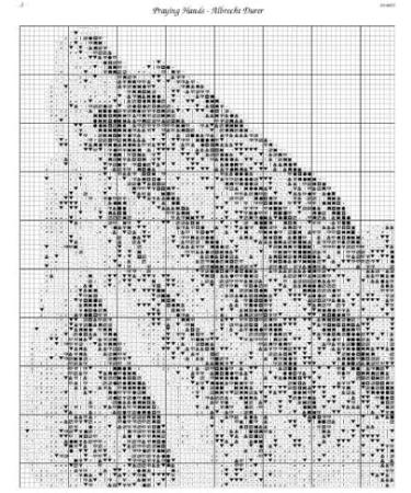 Albrecht Durer Praying Hands Cross Stitch Chart | Scarlet Quince DUR007 Regular Size Symbols - Buy Online on GoSupps.com