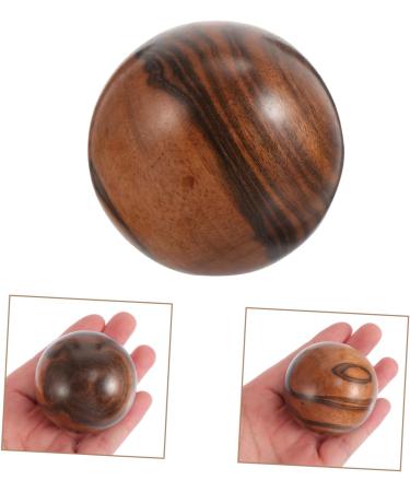 Beaupretty 2-St Fitness Golfer Baoding Balls - Wooden Chinese Health Massage Balls (5.10x5.00cm) - Perfect for Older Adults - Ebony Brown - Buy Online on GoSupps.com