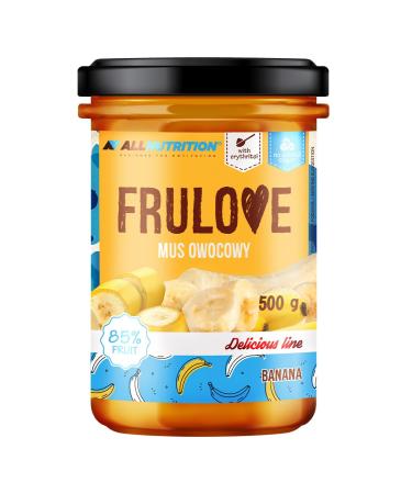 ALLNUTRITION Sugar Free Jam - Frulove Banana Puree - Seriously Low Carb 85% Fruit Mousse - Low Calorie Spread - Sugar Free Marmalade - Vegan Friendly - 500g