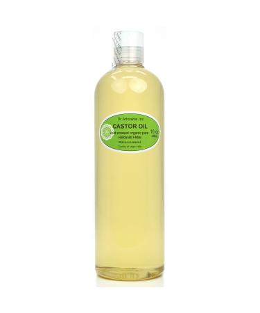 Dr Adorable - 16 oz - Premium Castor Oil - 100% Pure Natural Organic Cold Pressed Virgin