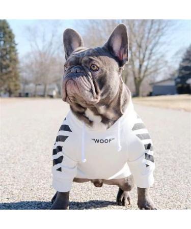 Stylish Dog Coats for Small Breeds - Winter Hoodies & Jackets for Schnauzer Corgi French Bulldog | XL White - Buy Online on GoSupps.com