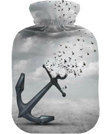 Shop Naanle Flying Birds Anchor Hot Water Bottle - 1L Transparent | Pain Relief & Cold Therapy | Ideal for Bed Hands & Feet - Buy Online on GoSupps.com