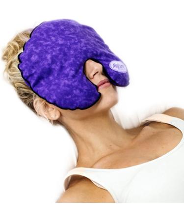 MyCare Face Mask with Washable Cover - Hot Cold Compress Therapy for Natural Relief from Migraine, Tension, Stress, Sinus Headache - Purple - Buy Online on GoSupps.com