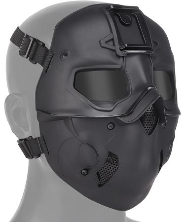 JOYASUS Tactical Skull Full Face Mask | Airsoft & Paintball Gray Lens | Halloween & Wargame Gear - International Shipping Available - Buy Online on GoSupps.com