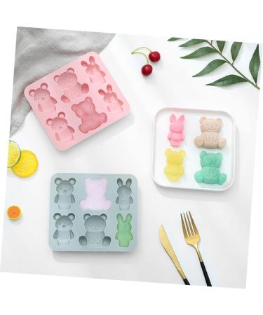 Zerodeko 2pcs Cake Mold Keychain Silicone Molds Ice Cube Candy Muffin Top Pans for Baking Resin Molds Silicone Molds for Candles Candle Molds Rabbits Bunny Chocolate Mold Cartoon Silica Gel 15.9X14.1CM - Buy Online on GoSupps.com