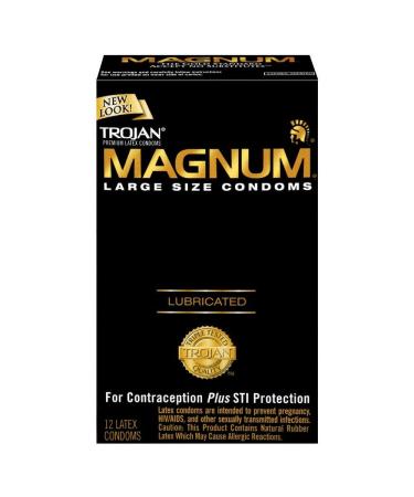 TROJAN Condom Magnum LUB 12 EA