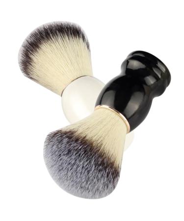 Magiclulu 10 STK Manual razor brush mustache brushed sustainable razor brush soap Bart cleaning accessories Razor brush for the household multi -purpose wood handle men