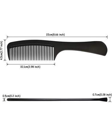 Professional Black Carbon Fibre Detangling Hair Comb - Tongtletech Barber Comb for Long Wet or Curly Hair - Buy Online on GoSupps.com