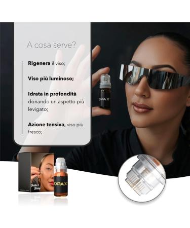  OPAX Opax Derma Stamp for Microneedling Face Plumping Lips and Wrinkles Renew Skin with Hyaluronic Acid Face 10ml Coenzyme Q10 Dermastamp 0.5 mm (1 x 10 ml) - Made in Italy - Buy Online on GoSupps.com