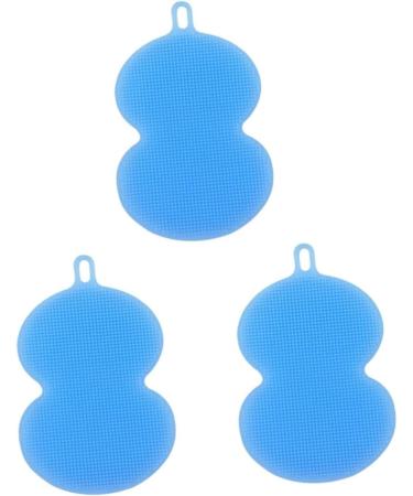 Gleavi 3ST Silicone Washer for Dishwashers - Sky Blue Pot & Pan Cleaner Brush | Durable Sponge Bowl Cleaning Brush (1 Pack) - Buy Online on GoSupps.com