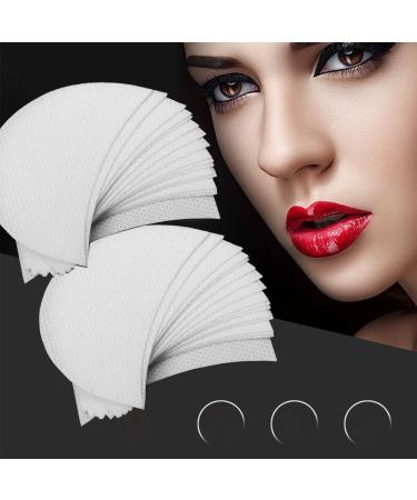 YLOIJO Professional Eyeshadow Shields Sticker Stencils Kit  Lint Free Eye Gel Pad Self-Adhesive Under Eye Crease Shields for False Eyelashes Extension/Tinting/Lip/Perming Makeup 100 Pcs