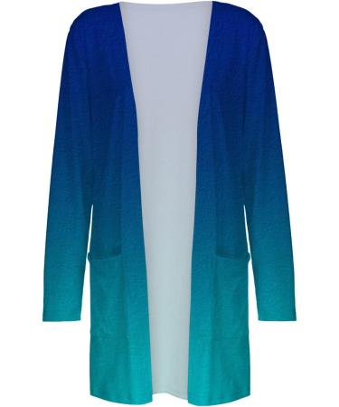 Long Shirt Outerwear Top Thin Warm Knitted Coat Women's Blouse V-Neck Shirt Tunic Long Women's Tunic Women's Shirt Casual Checked Shirt Women's Winter Chunky Knit Jacket H Blue M - Buy Online on GoSupps.com