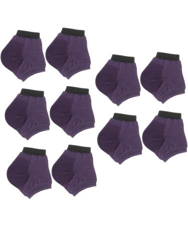 FRCOLOR 15 Pairs Moisturizing Socks Heel Sleeves for Cracked Heels Heel Protectors Ankle Foot Moisturising Socks Foot Spa Socks Foot Lotion Silicone Breathable Socks Summer Purple - Buy Online on GoSupps.com