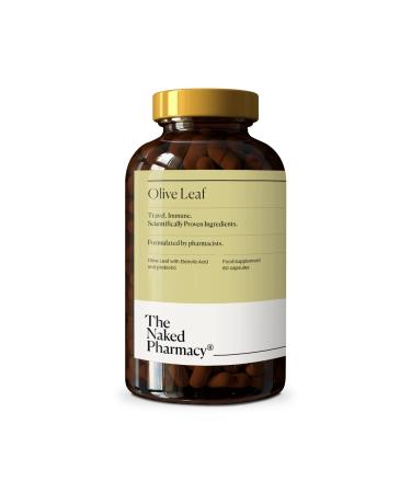 The Naked Pharmacy | Natural Olive Leaf Supplements | with Elenolic Acid & Prebiotic Moringa | High Strength | for Immune System | No Additives | Vegan | 60 Capsules 60 count (Pack of 1)