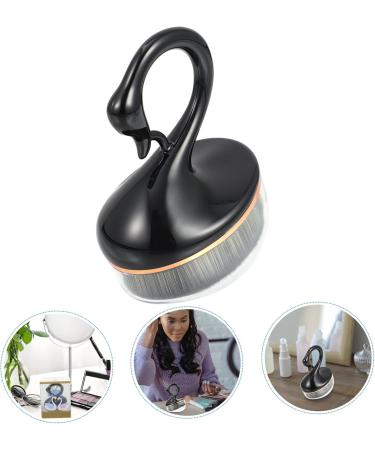 Ipetboom Makeup Brush Cosmetic Brush Loose Brush Foundation Brush Face Powder Brush Loose Powder Brush Highlighter Makeup Foundation Cream Brush Liquid Concealer Brush Plastic 9X6.5X4.5CM Black - Buy Online on GoSupps.com