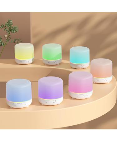 Aromatherapy Oil Diffuser 200ml - Colorful Essential Oil Diffuser with Adjustable Fog Mode & Auto Off for Bedroom Office & Travel (White-WYK) - Buy Online on GoSupps.com