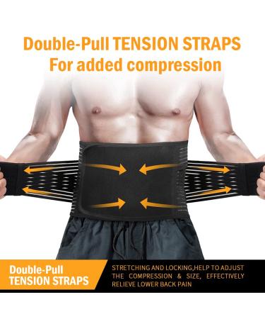 DARLIS Plus Size Back Brace with Inflatable Lumbar Pad | Extra Support for Lower Back Pain Relief & Herniated Disc | Back Support Belt for Plus Size Women & Men (XXL/XXXL 48-56 - Buy Online on GoSupps.com