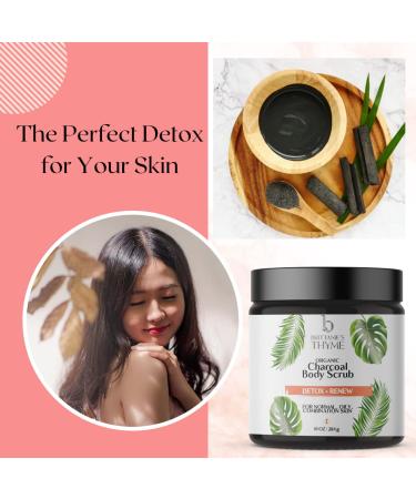 Organic Activated Charcoal Scrub for Acne Treatment, Pore Minimizer, Blackheads, Oily Skin & Wrinkles - Buy Online on GoSupps.com