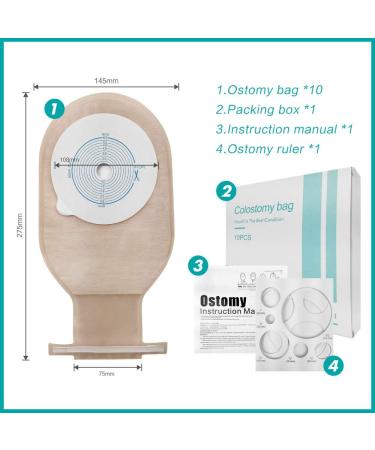 Buy Colostomy Bags One-Piece System | Drainable Pouch Cut to Fit 20-65MM | International Shipping Available - Buy Online on GoSupps.com