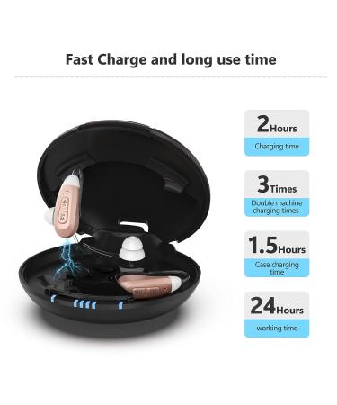 Teorite Rechargeable Portable OTC Hearing Aids | Dual Microphone | Noise Cancellation | Bluetooth | Comfortable & Invisible | Ideal Gift for Seniors - Buy Online on GoSupps.com