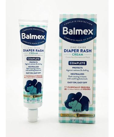 Balmex Zinc Oxide Diaper Rash Cream Advanced Formula - 2 oz (Pack of 3) | Best for Baby's Skin Protection - Buy Online on GoSupps.com