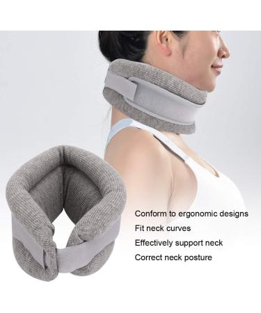 Adjustable Neck Brace - Soft Foam Neck Support Collar for Pain Relief (Gray) - Shop Now! - Buy Online on GoSupps.com