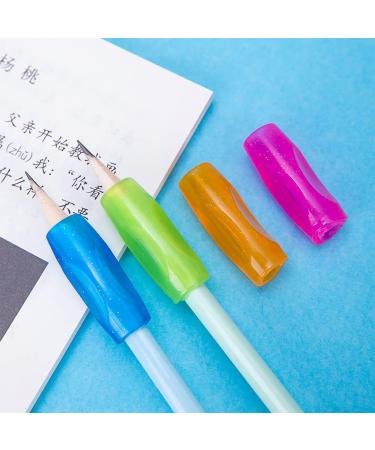 Yutou 12-Piece Ergonomic Pencil Grips for Kids - Silicone Writing Aids for Left-Handed & Right-Handed Children (3 Styles Multi-Colored) - Buy Online on GoSupps.com