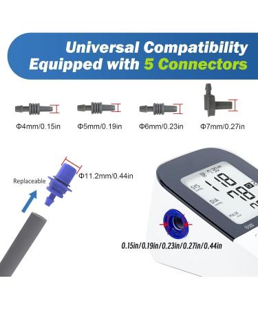 Medium Easy Wrap Blood Pressure Cuff for Thin Arms | Compatible with Omron 8.7-12.6 Inches | Adult BP Replacement Cuff with 5 Connectors - Buy Online on GoSupps.com