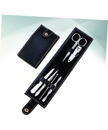 Nail Trimmer Toe Finger Manicure Nail Clippers Nail Metal Nail Manicure Nail Set Cosmetic Black M - Buy Online on GoSupps.com