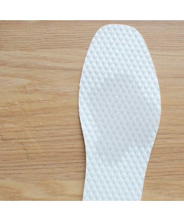 10 Pairs White Disposable Breathable Insoles - Sweat Absorption & Foot Odor Eliminator for Women, Cut-to-Size Shoe Pads - Natural Feet Sole Solution - Buy Online on GoSupps.com