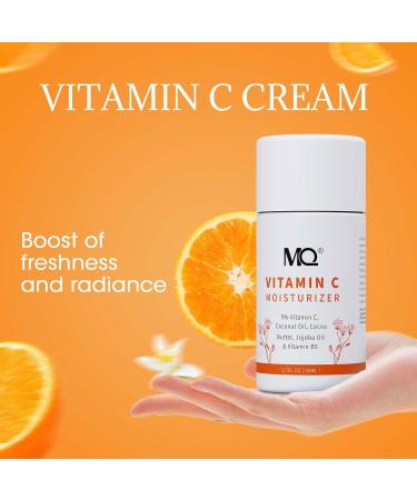 MQ Vitamin C Cream Visibly Brightening Body Lotion | Vitamin C Moisturizer Care Body Cream Revitalizes Dull-Looking Skin Promotes A Glowing Complexion - Buy Online on GoSupps.com