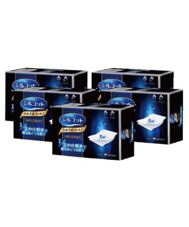 Unicharm Silcot Uruuru Sponge Facial Cotton 40 Sheets 5 Packs - Buy Online on GoSupps.com