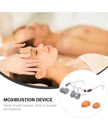 Lixbd Walnut Shell Moxibustion Glasses - Eye Relief for Short-Sightedness & Fatigue | Warm Moxa Therapy with Frames - Buy Online on GoSupps.com