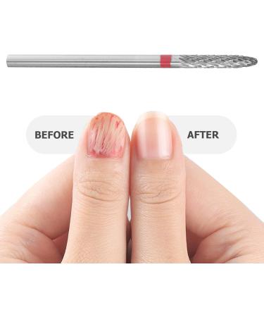Nail Drill Bits Tungsten Steel Manicure Drill Bit Electric Pedicure Manicure Grinding Nail Art Tools for Manicure Pedicure Home Salon Red - Buy Online on GoSupps.com
