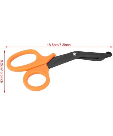Buy First Aid Scissors for Nurses | Stainless Steel Trauma & Emergency Scissors - Orange - Buy Online on GoSupps.com