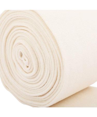 LayerGuard Cotton Stockinette Sleeve Roll - Raw Cotton Comfort Wear for Under/Over Cast Bandage - Sweat Absorbent & Residue Prevention - 4 Inch (Off-White) - Buy Online on GoSupps.com